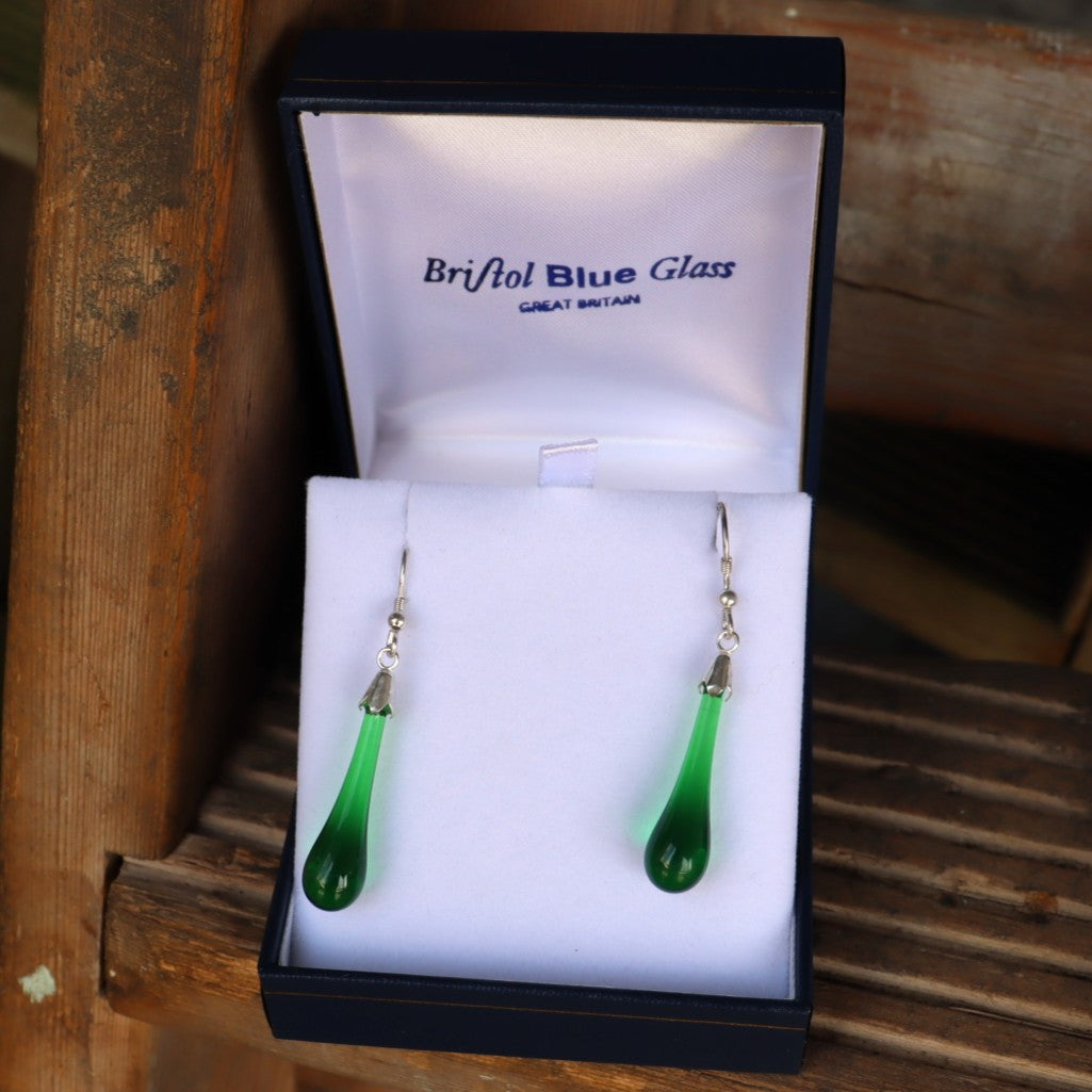 Hook Earrings Bristol Blue Glass
