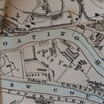 Old Map of Bristol City, England circa 1872