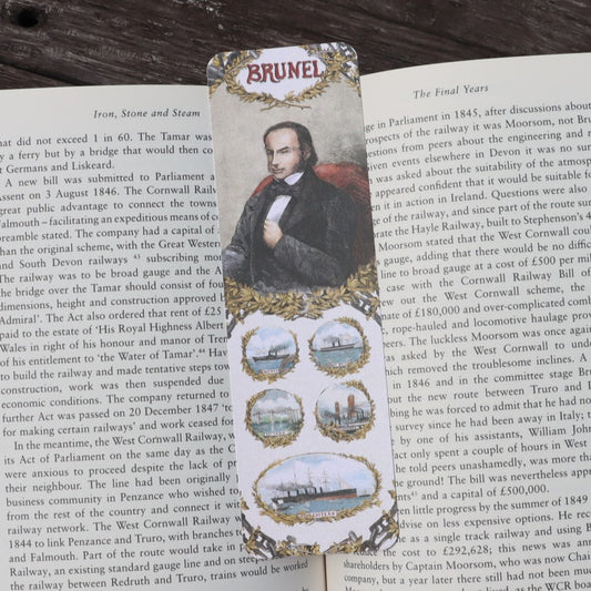 Portrait of Isambard Kingdom Brunel Bookmark