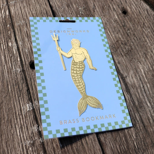 Poseidon Brass Bookmark