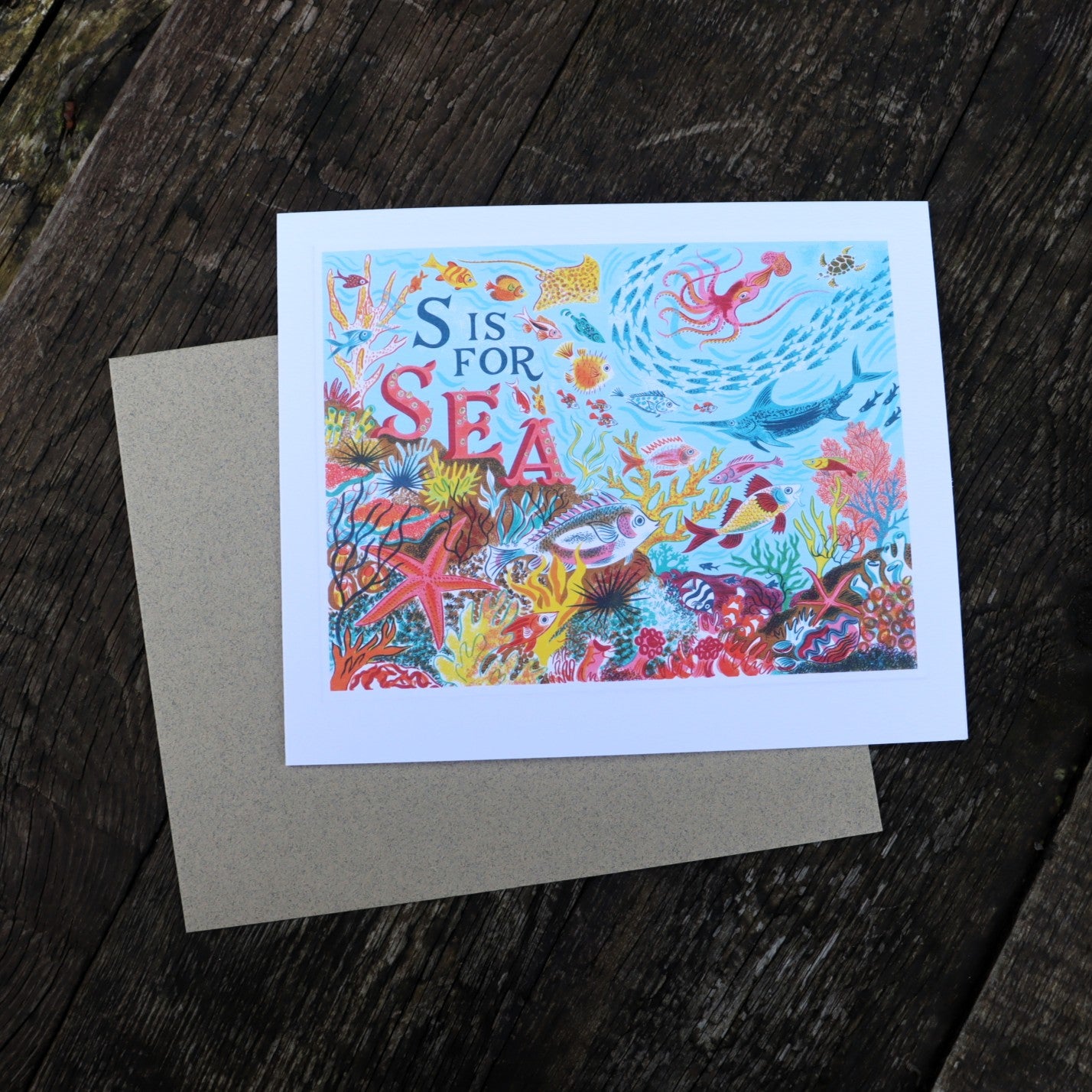 S is for Sea Greetings Card