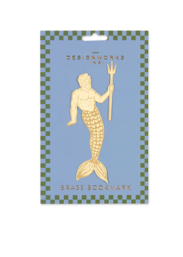 Poseidon Brass Bookmark