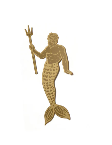 Poseidon Brass Bookmark