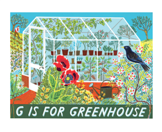 G for Greenhouse Greetings Card