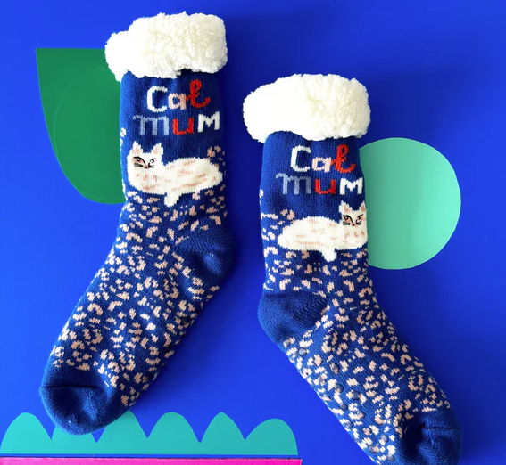 Catnip Cozy Slipper Socks