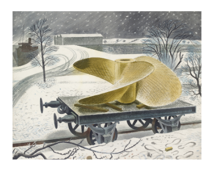 Ship's Screw on a Railway Truck Greetings Card