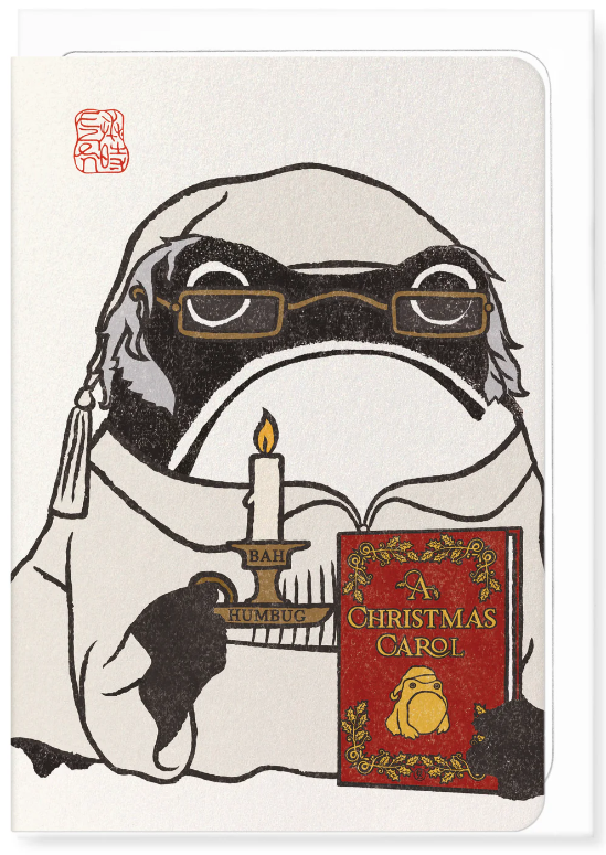 Scrooge Ezen Frog Greetings Card