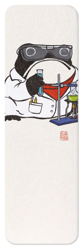 Scientist Ezen Frog Bookmark