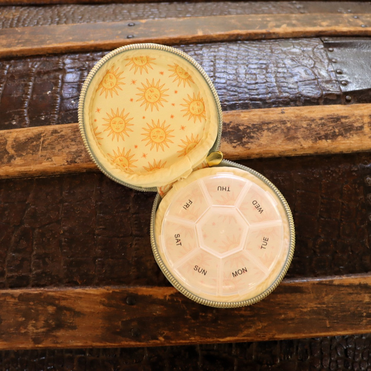 Terracotta Sun Vegan Leather Pill Case