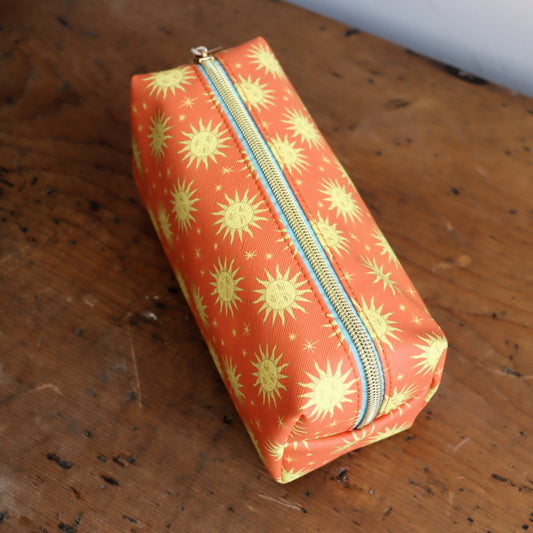 Terracotta Sun Vegan Leather Pouch