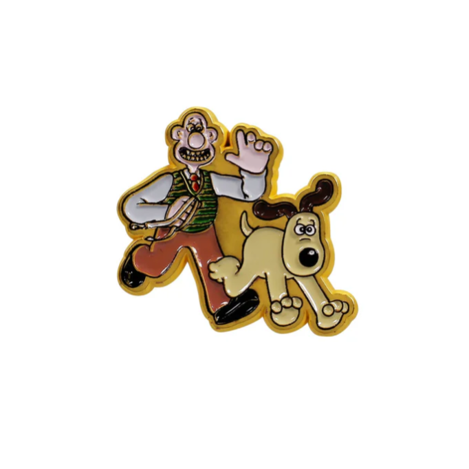 Wallace and Gromit Pin Badge (Half Moon Bay)