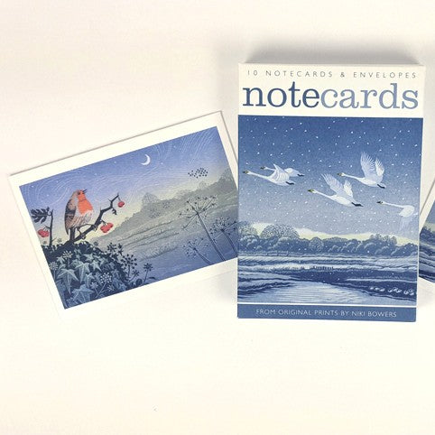 Snow Flight & Song of the Winter Solstice Notecards