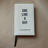 Canvas One Line A Day Journal