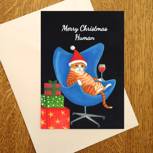 Laura Robertson Cat Christmas Card