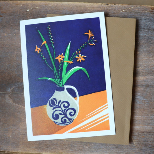 Crocosmia Greetings Card