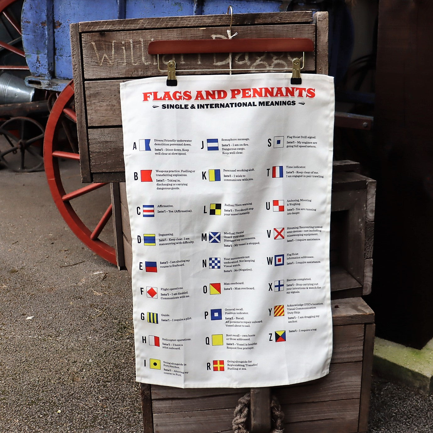 Flags and Pennants Tea Towel