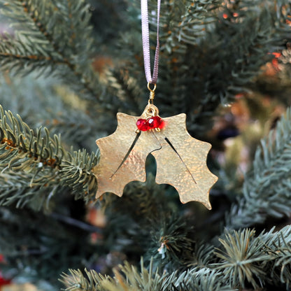 Holly Christmas Tree Decoration