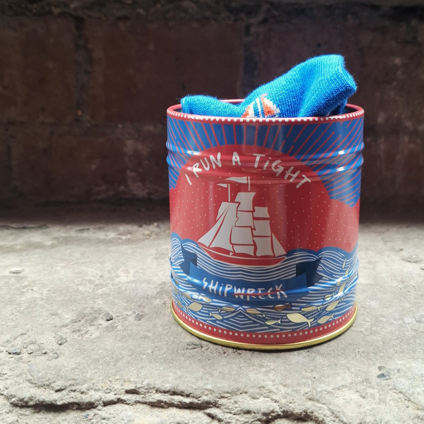 Sailing Socks with Tin
