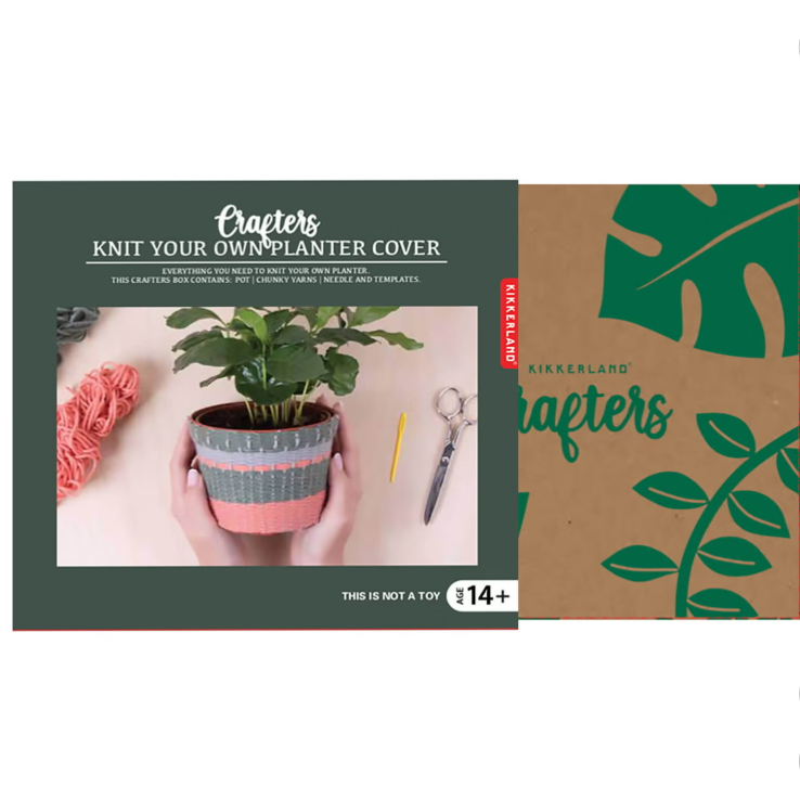 Knit Your Own Planter Cover Kit (Crafters)