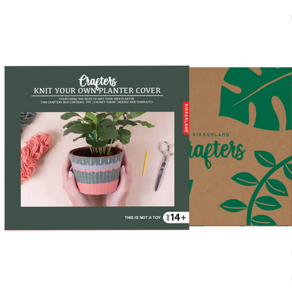 Knit Your Own Planter Cover Kit (Crafters)