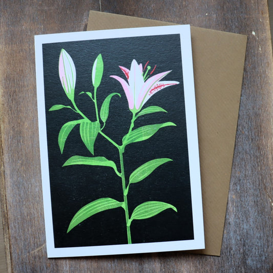 Lily Greetings Card