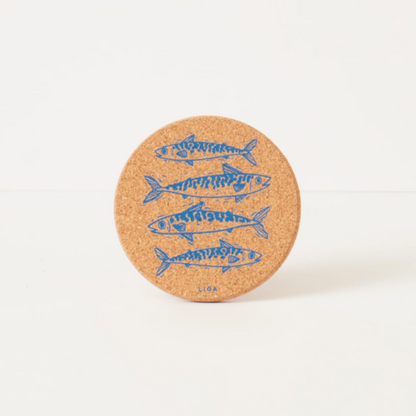 Mackerel Cork Coaster