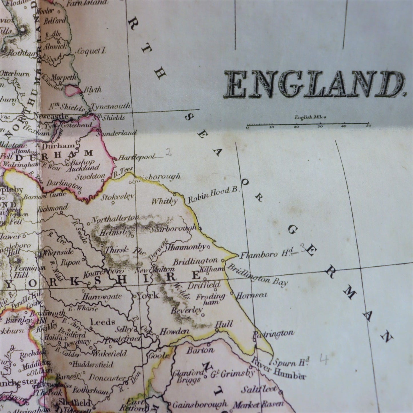 Old Map of England & Wales circa 1841