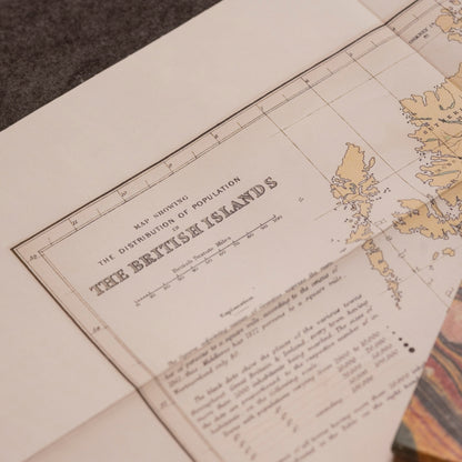 Old Map of the British Isles circa 1861