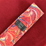 Red Marble End Paper Silk Tie
