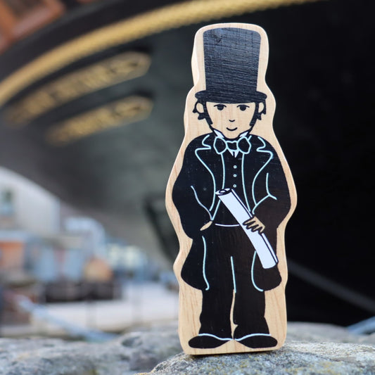 Mr Brunel Wooden Character