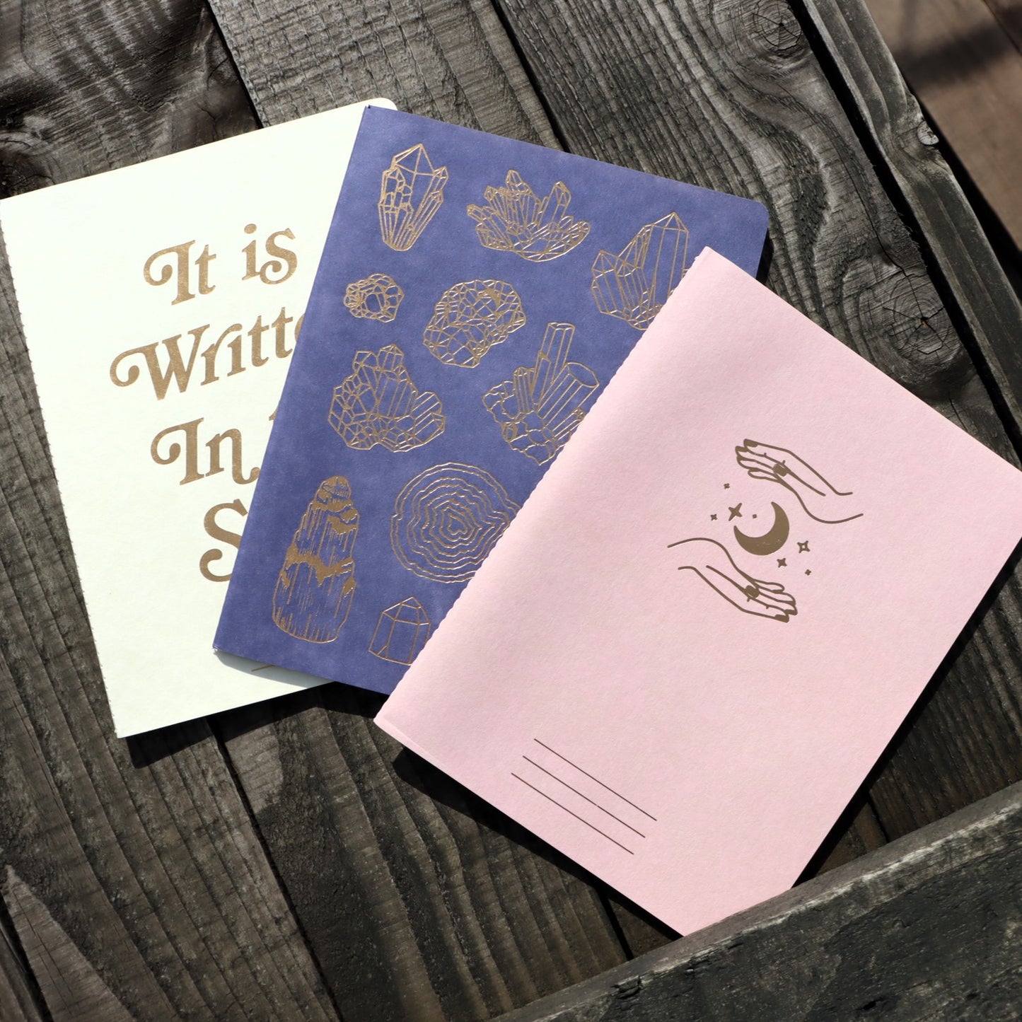 Mystic Stitched Notebooks (Set of 3)