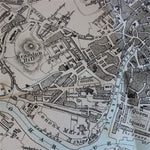 Old Map of Bristol City, England circa 1872