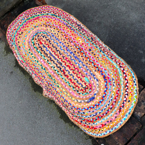 Oval Rainbow Rug