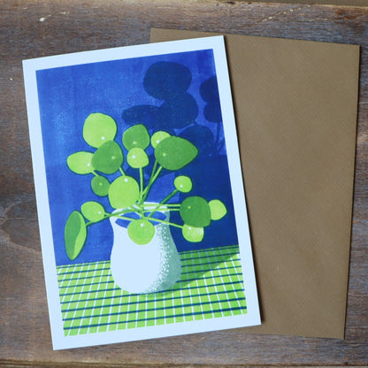 Pilea Greetings Card