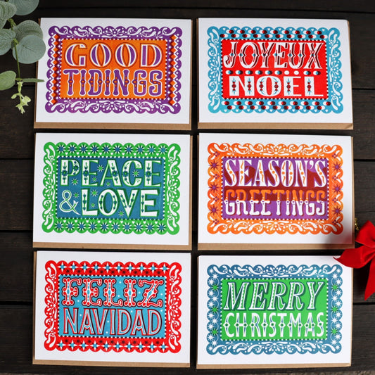 Pressed and Folded Christmas Card