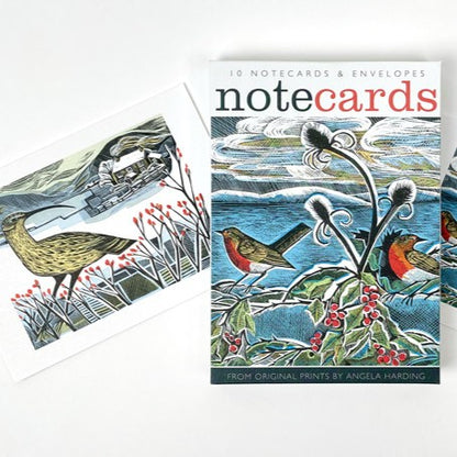 Robins and Teasels & Curlew Christmas Notecards