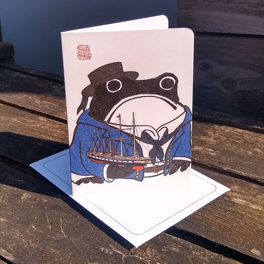 SS Great Britain Sailor Ezen Frog Greetings Card