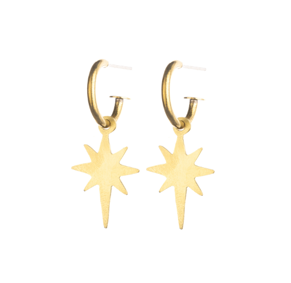 Starburst Hoop Earrings