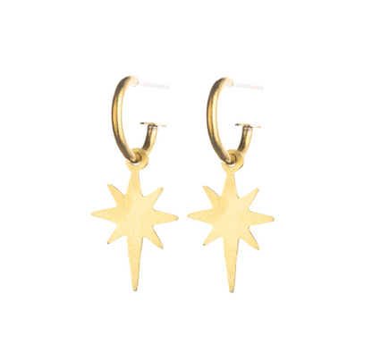 Starburst Hoop Earrings