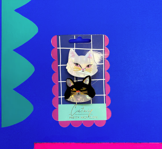 Set of 2 Cat Hairclips