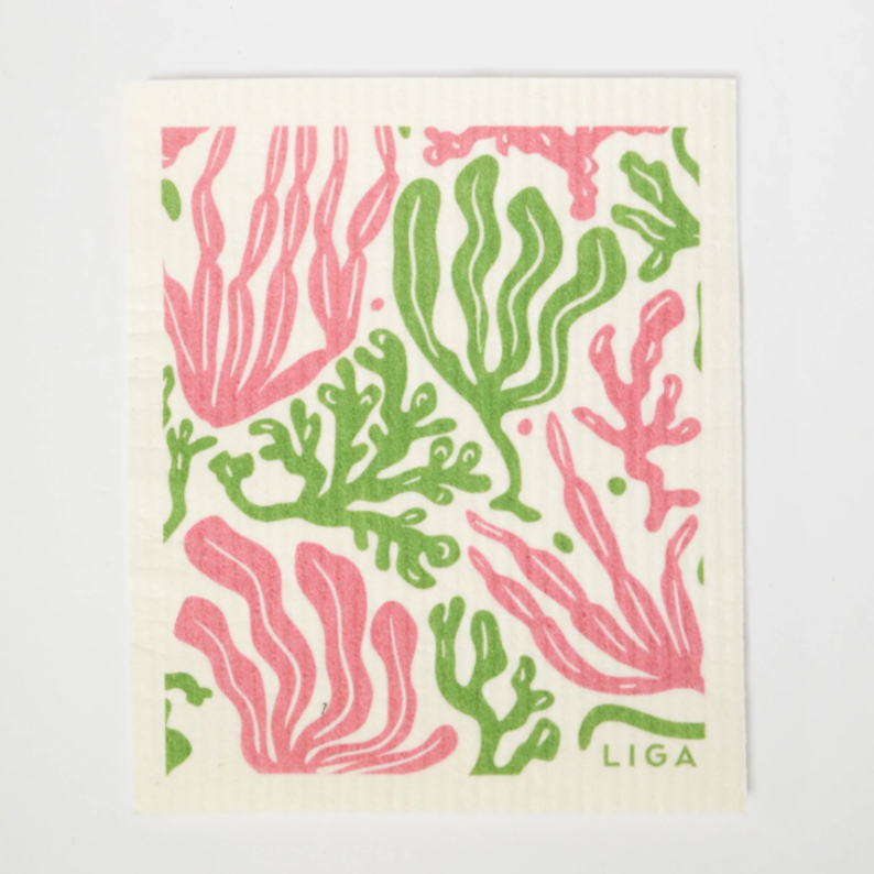 Mackerel and Seaweed Eco Dishcloths
