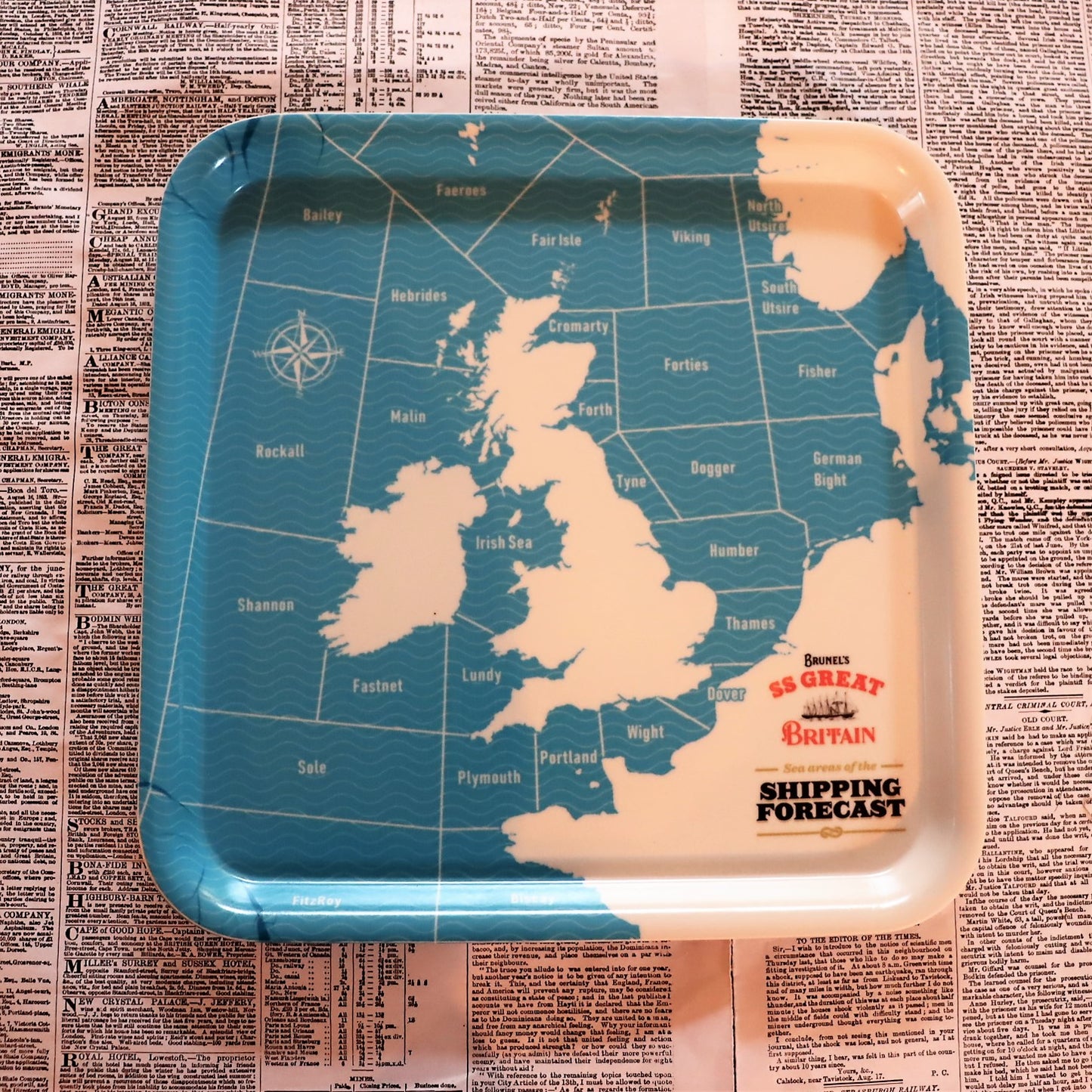 Shipping Forecast Snack Tray