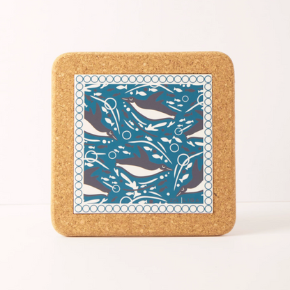 Swimming Penguin Trivet