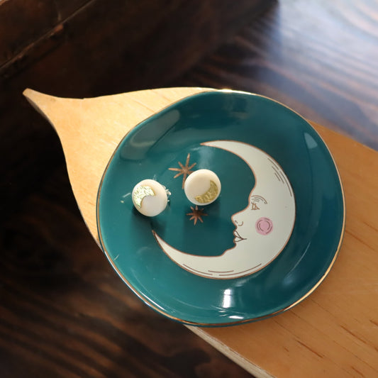 Teal Moon Trinket Tray