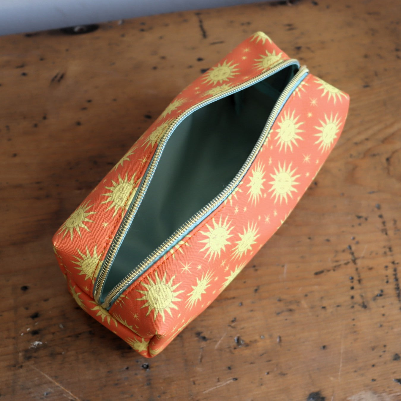 Terracotta Sun Vegan Leather Pouch