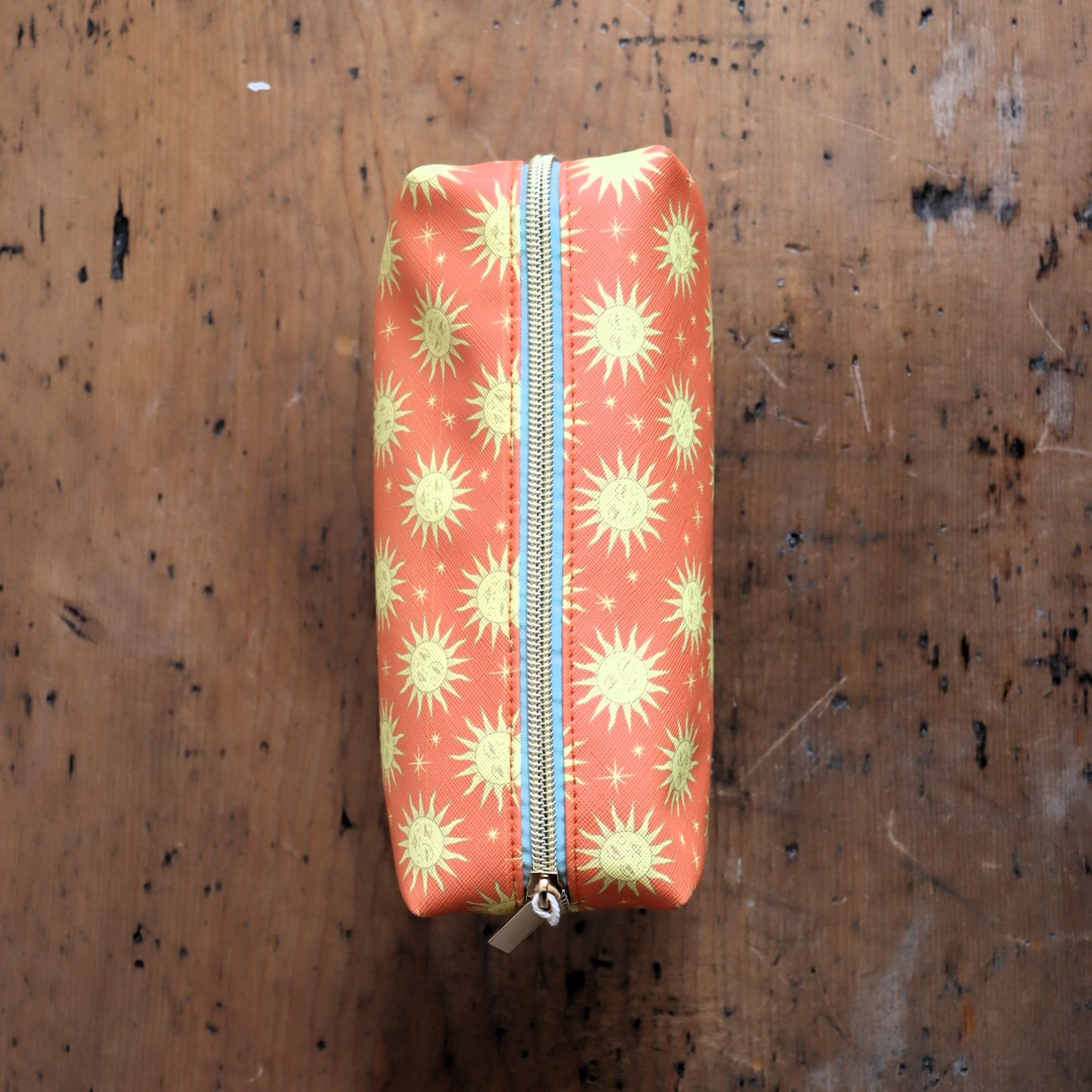 Terracotta Sun Vegan Leather Pouch