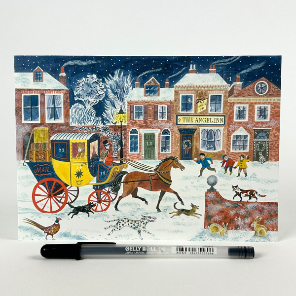 The Angel Inn Advent Calendar Card