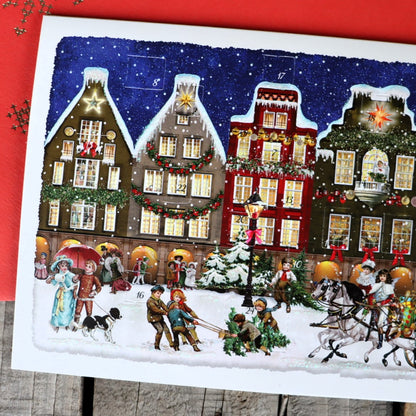 Around the Town Advent Calendar Cards