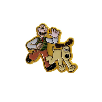 Wallace and Gromit Pin Badge (Half Moon Bay)