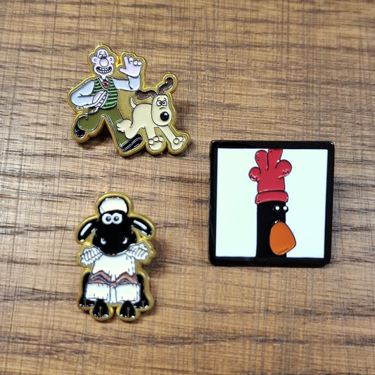 Wallace and Gromit Pin Badge (Half Moon Bay)